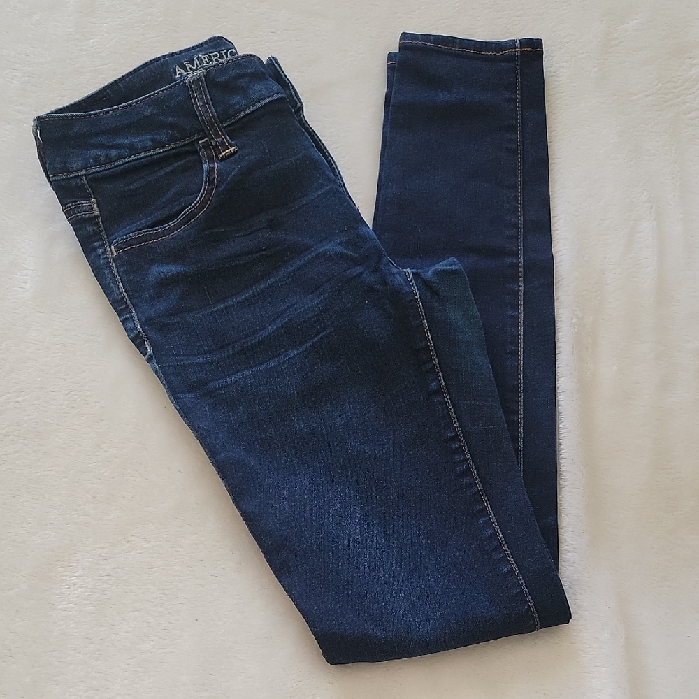American Eagle Outfitters Women's Deep Indigo Jeggings